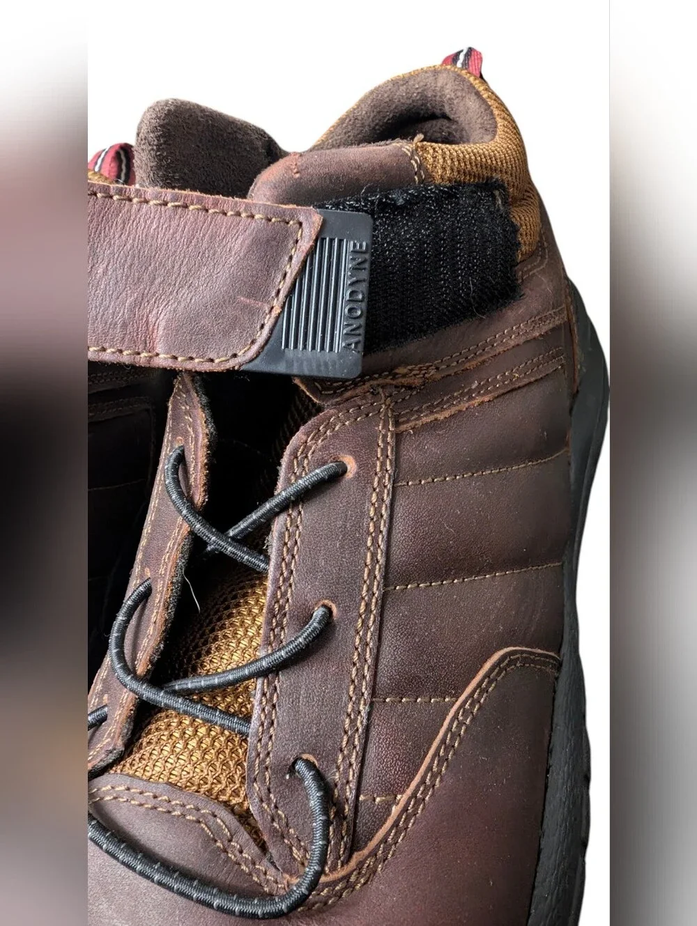 Anodyne No. 56 Leather‎ Hiking Boots Brown Wide 11W Comfort Trail Shoes Diabetic